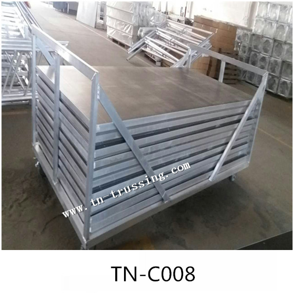 Aluminum stage packing cart