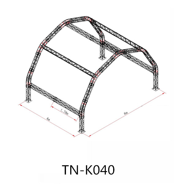 Arched roof truss design