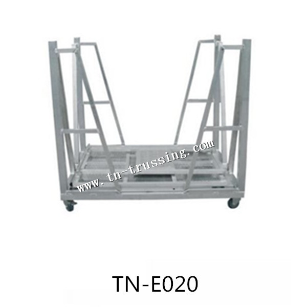 Stage barriers cart with wheels