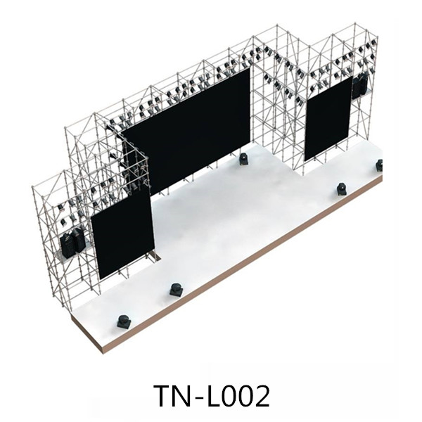 Layher truss backdrop structure design