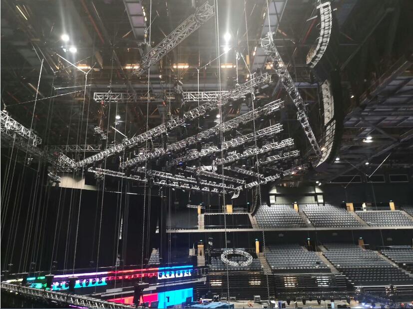 Stage trussing rigging structure project