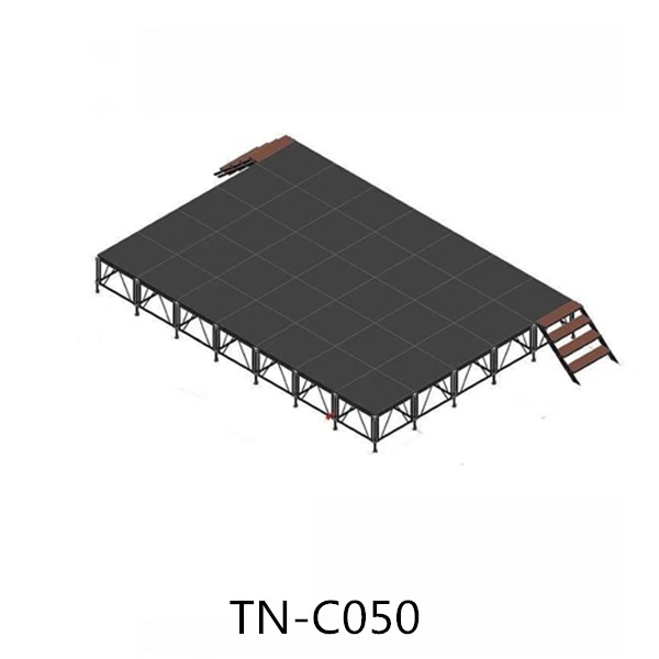 Square stage structure size