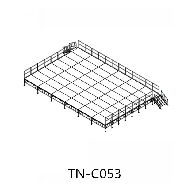 Concert stage with railing design