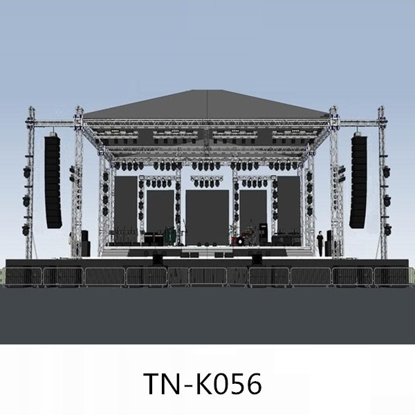 Concert stage trussing for PA system design