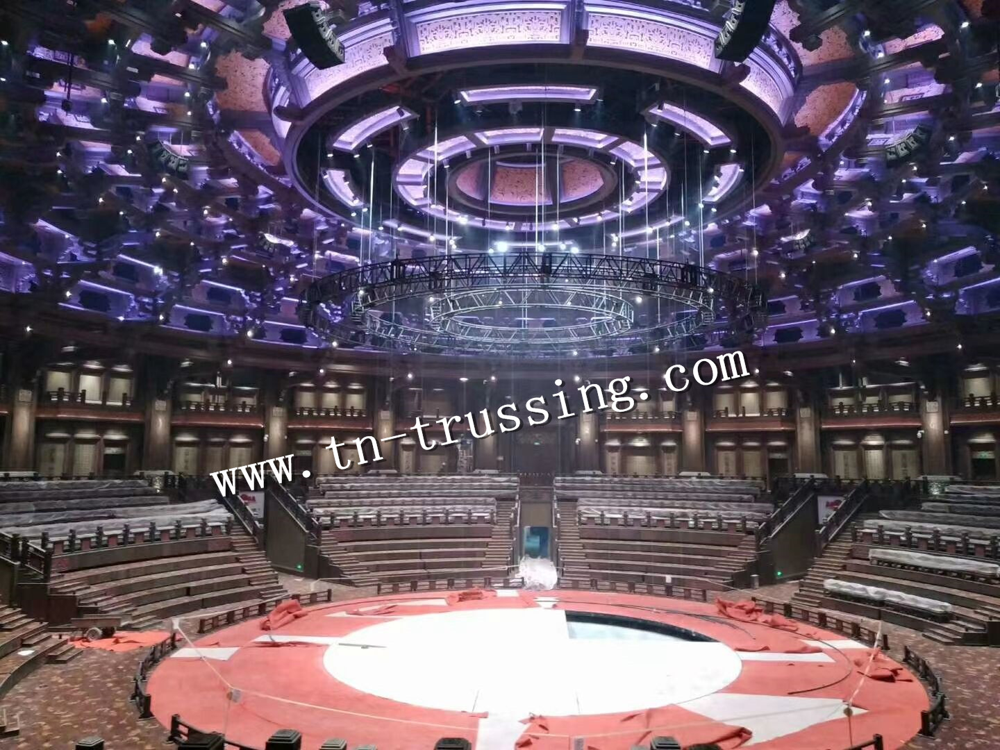 Round truss rigging dimensions for indoor events