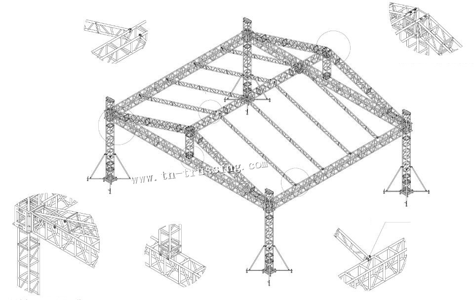 Stage roofing ladder truss system design drawing.jpg
