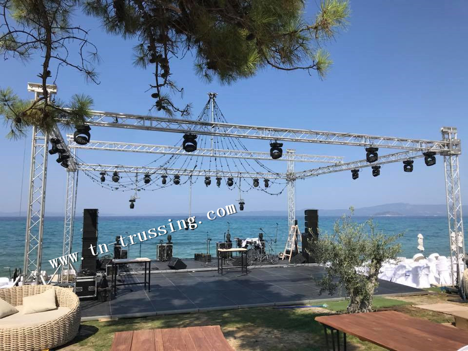 Outdoor party events used lighting truss system